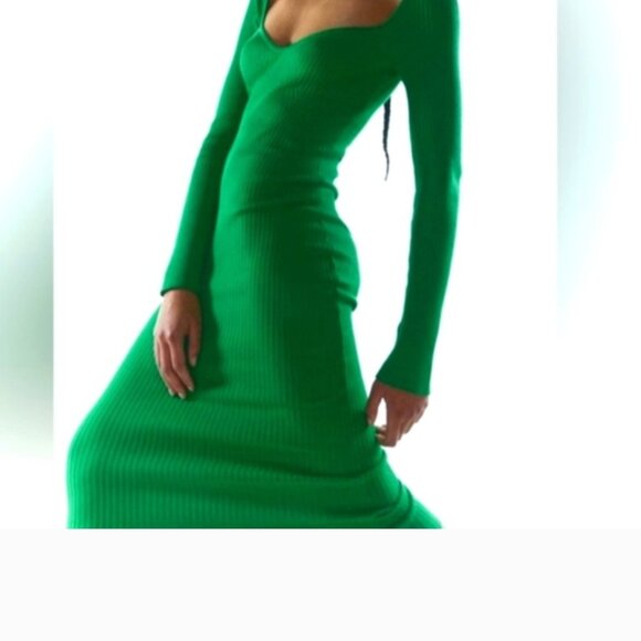 H&M green midi dress - Picture 6 of 6